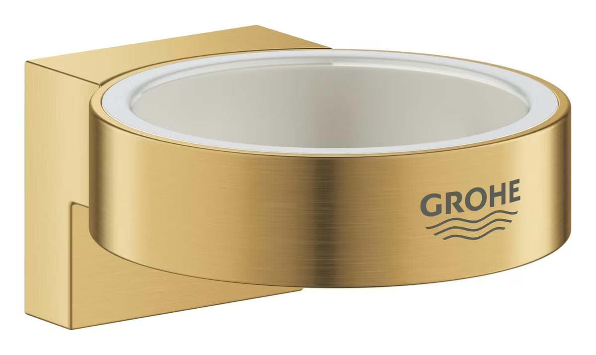 Stenski držalo za kozarec brez kozarca Grohe Selection v izvedbi Brushed Cool Sunrise s skritim pritrjevanjem