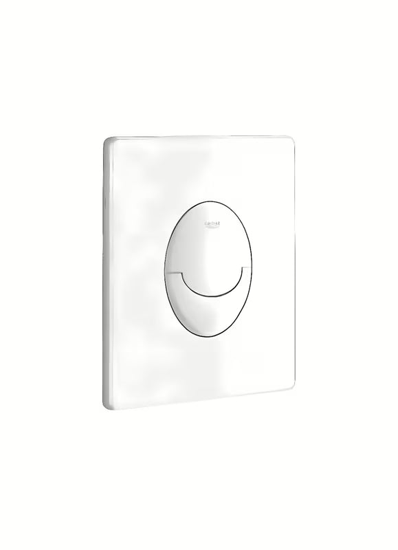 Bijela upravljačka tipka za ispiranje tipka Grohe Skate Air pro podometne splakovalniki s dvokoličinskim ispiranjem