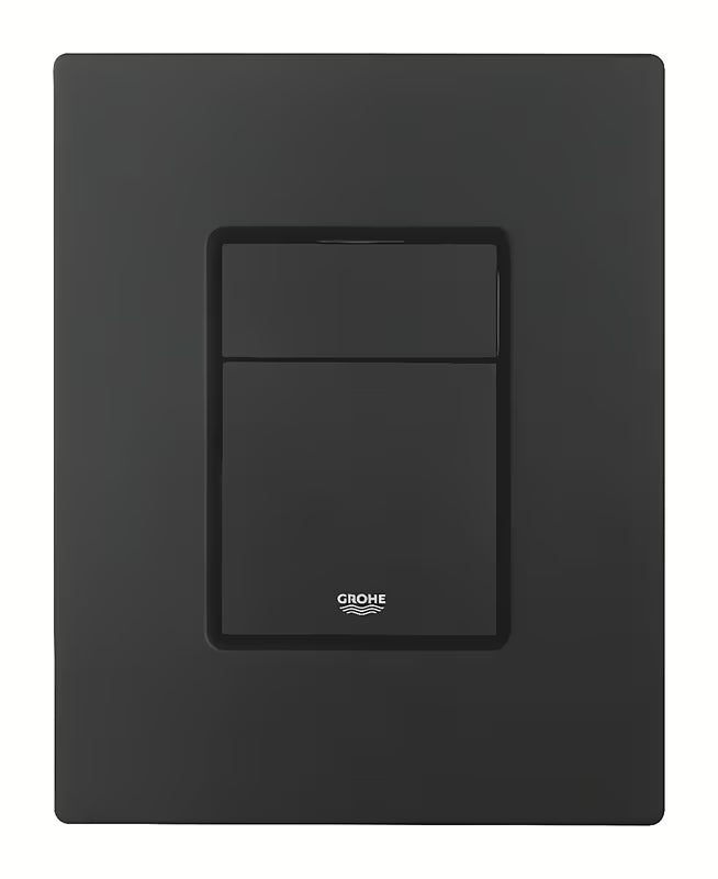 Upravljalna splakovalna tipka Grohe Skate Cosmopolitan v izvedbi phantom black z mat površino