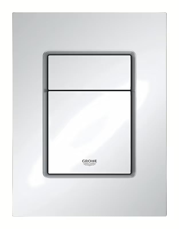 Ispirna tipka Grohe Skate Cosmopolitan S u mat krom izvedbi pro podometne splakovalniki