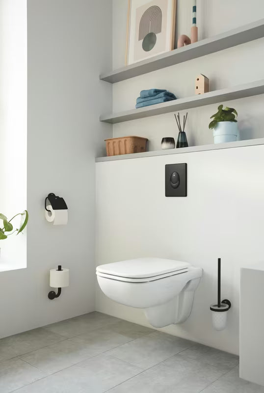 Grohe Start držalo za rezervne toaletne role v mat črni barvi s skritim pritrjevanjem