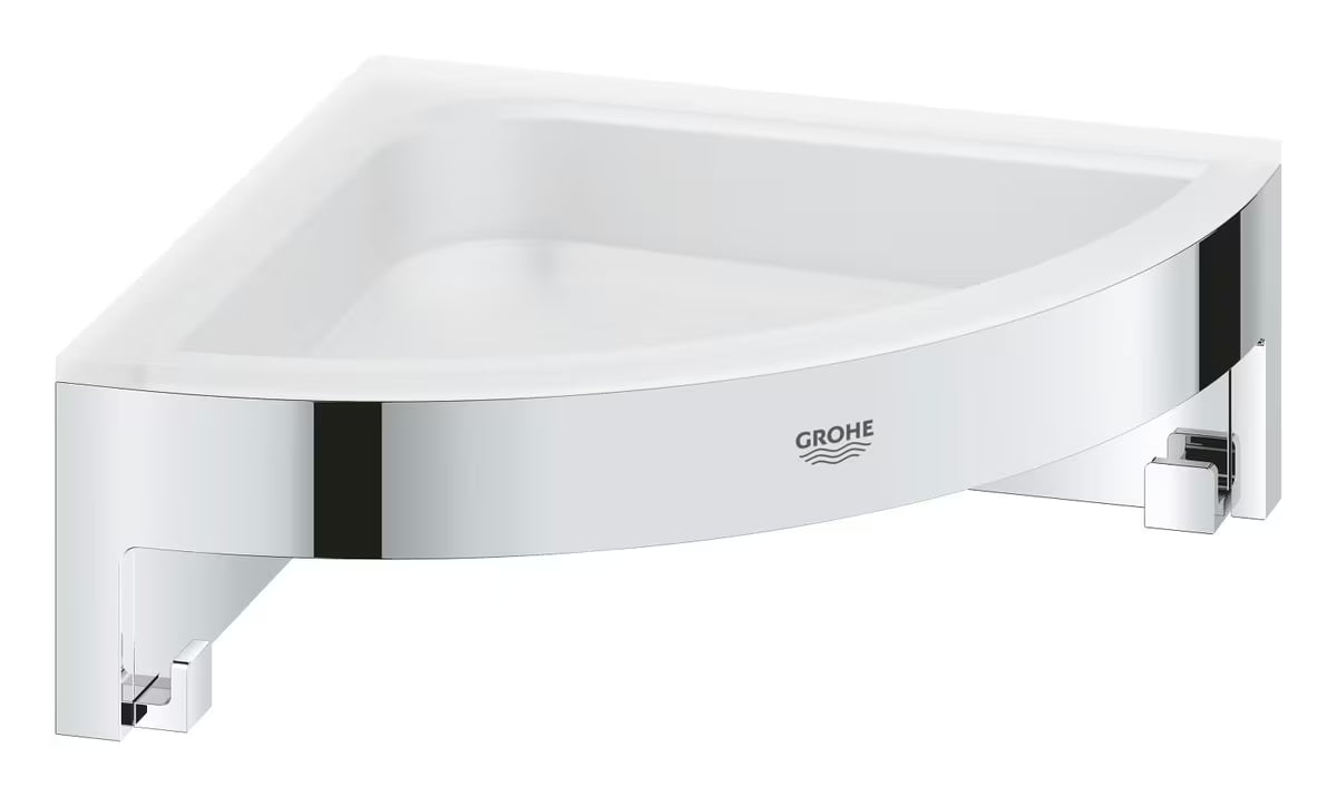 Kotna polica Grohe Start Cube Accessories v krom izvedbi