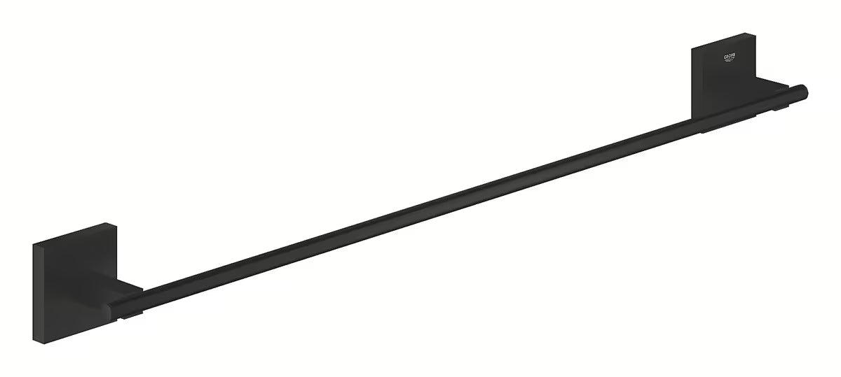 Držalo za Brisače Grohe Start Cube u mat crnoj boji sa skrivenim zidnim pričvršćenjem.