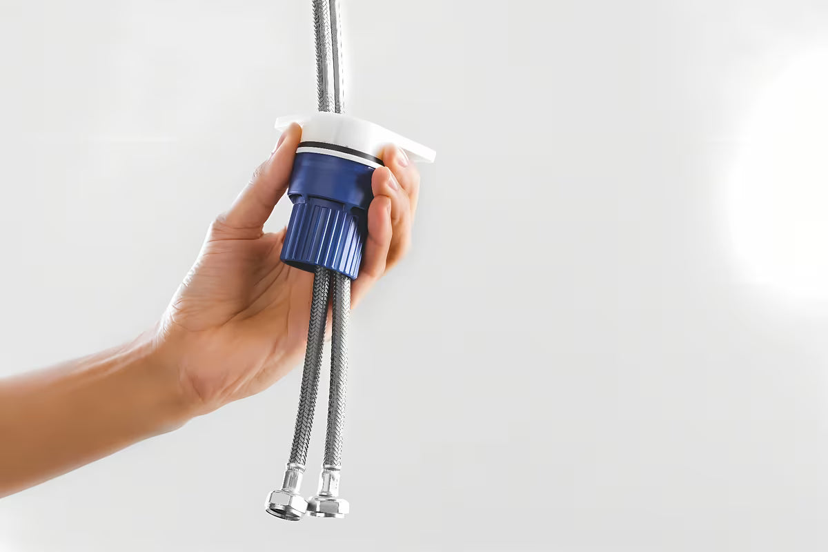 Kromirana armatura za pomivalno korito Grohe Start Curve z visokim vrtljivim izlivom in izvlečno prho