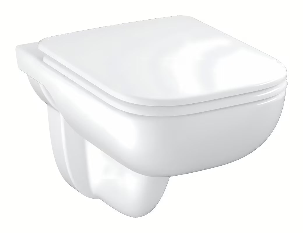 Grohe Start Edge Ceramic Bundle viseča WC školjka brez splakovalnega kroga s wc desko mehko Zapiranje Soft Close