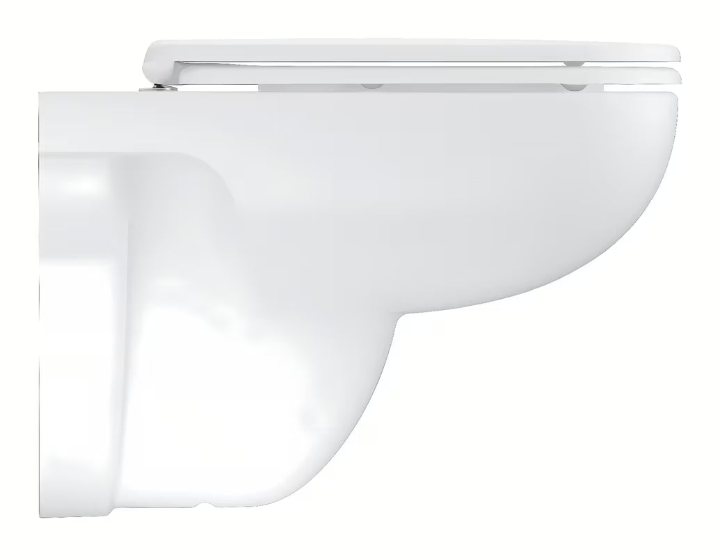 Grohe Start Edge Ceramic Bundle viseča WC školjka brez splakovalnega kroga s wc desko mehko Zapiranje Soft Close