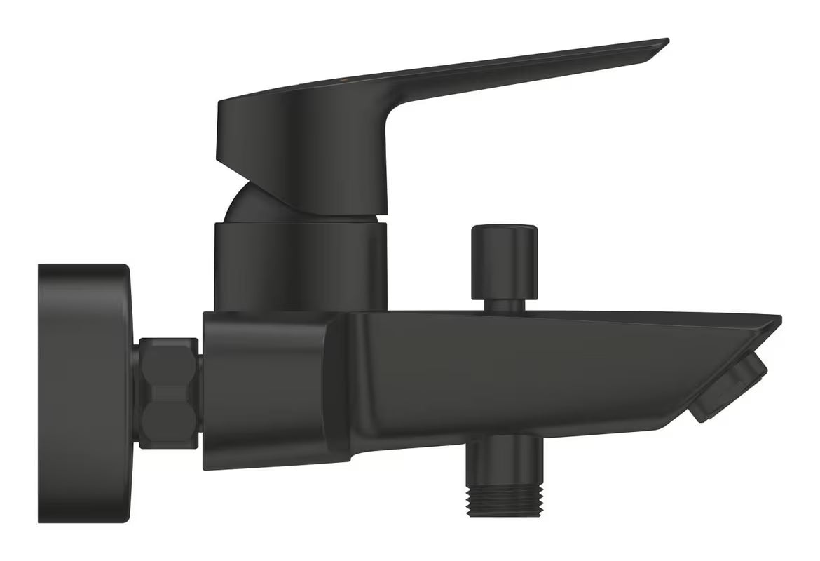 Stenska enoročna armatura za kad Grohe Start u mat crnoj izvedbi s preklopnikom kada/tuš