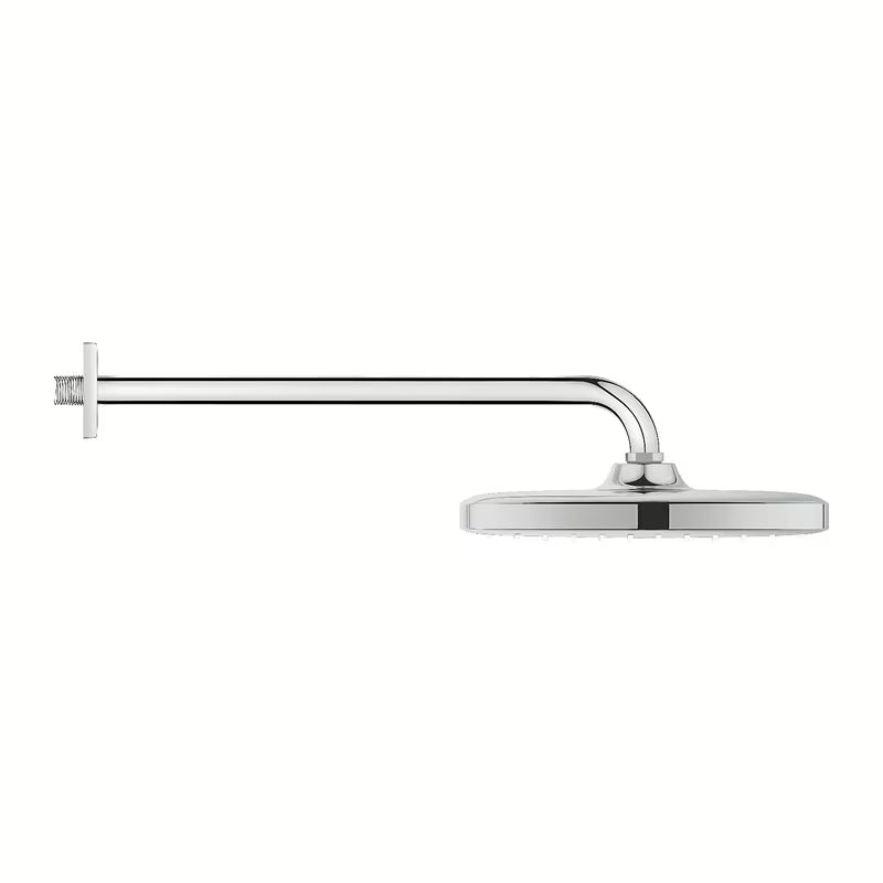 Kromirana nadglavna prha Grohe Tempesta 250 Cube s stenskim tuš ročajem in curkom Rain