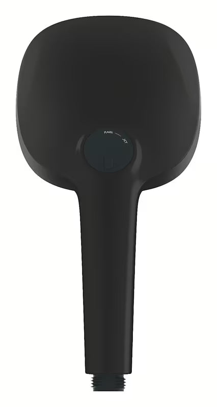 Ročna prha Grohe Tempesta Cube 110 v mat črni barvi z dvema vrstama curka Rain in Jet
