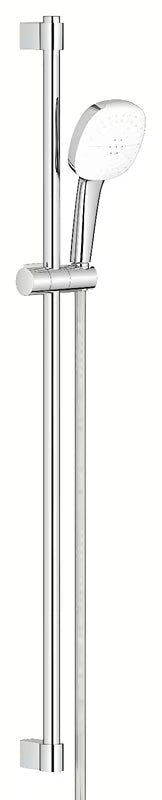 Kromirani tuš set Grohe Tempesta Cube s ručnim tušem, tuš šipkom i crijevom