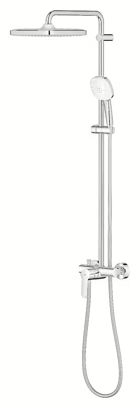 Tušni sistem Grohe Tempesta Cube System v krom izvedbi z nadglavno in ročno prho