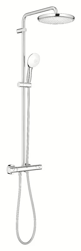 Tušni sistem Grohe Tempesta System s termostatsko armaturo u krom izvedbi s nadglavnim i ručnim tušem