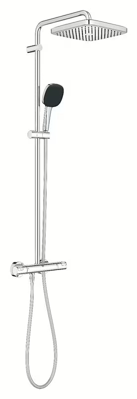 Grohe Vitalio Comfort System tušni sistem s termostatsko armaturo v kromu z nadglavno in ročno prho