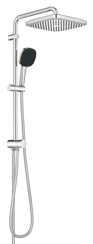 Tušni sistem Grohe Vitalio Comfort System u krom izvedbi s nadglavnim i ručnim tušem