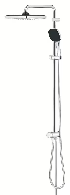 Tušni sistem Grohe Vitalio Comfort System u krom izvedbi s nadglavnim i ručnim tušem
