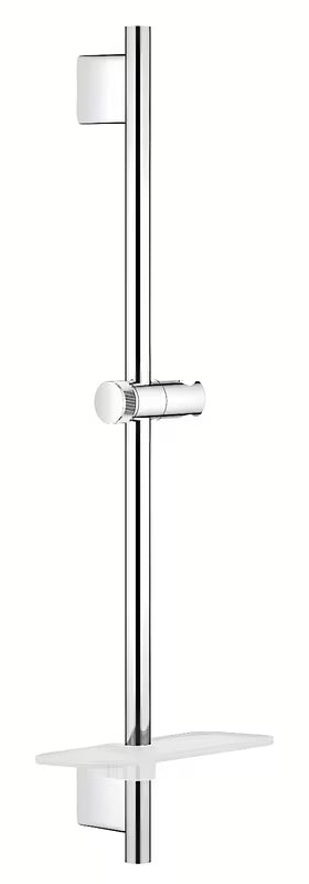 Tuš palica Grohe Vitalio smartactive 600 mm u krom izvedbi s polico EasyReach i podesivim držačem tuši.