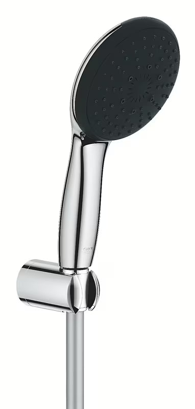 Grohe Vitalio Start komplet za kad v krom izvedbi z ročno prho, držalom in pršno cevjo 1750 mm.