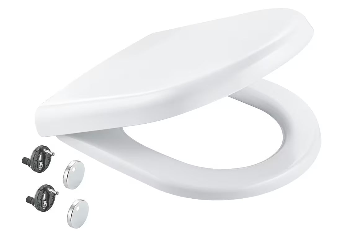 WC deska Grohe u boji alpsko bijela s mehko Zapiranje Soft Close i montažnim setom