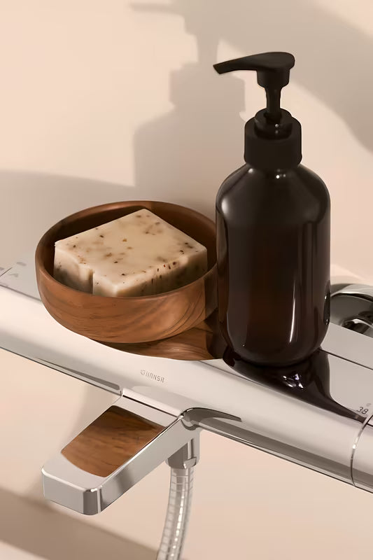 Termostatska stenska armatura za kad Hansa Optima u sjajnoj krom izvedbi