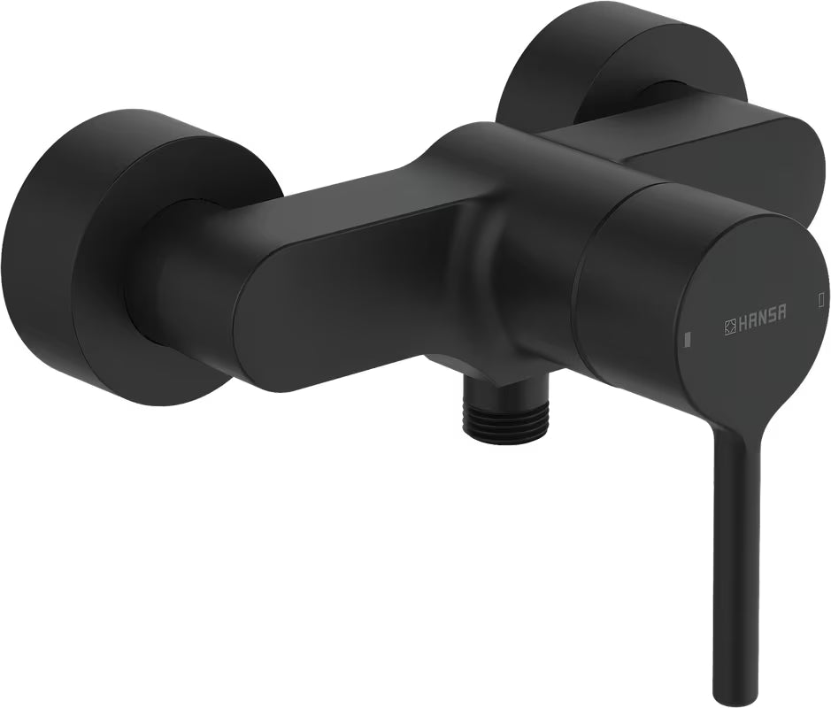 Stenska enoročna armatura za tuš Hansa Vantis u mat crnoj izvedbi