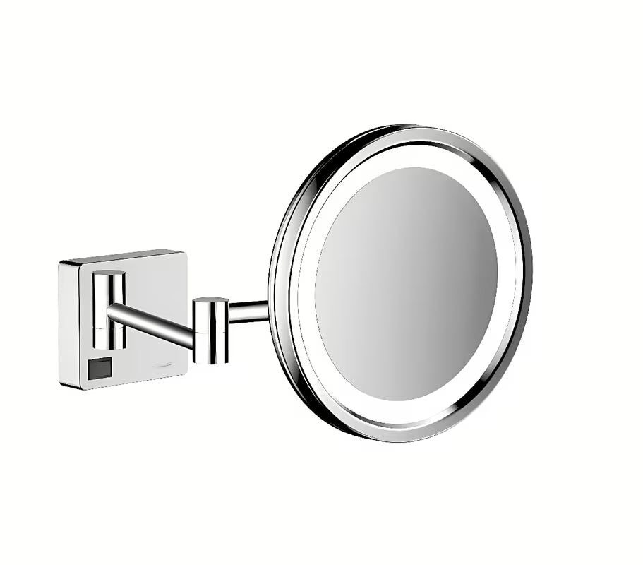 Hansgrohe addstoris zložljivo kozmetično ogledalo v krom izvedbi z LED osvetlitvijo pro za britje in ličenje