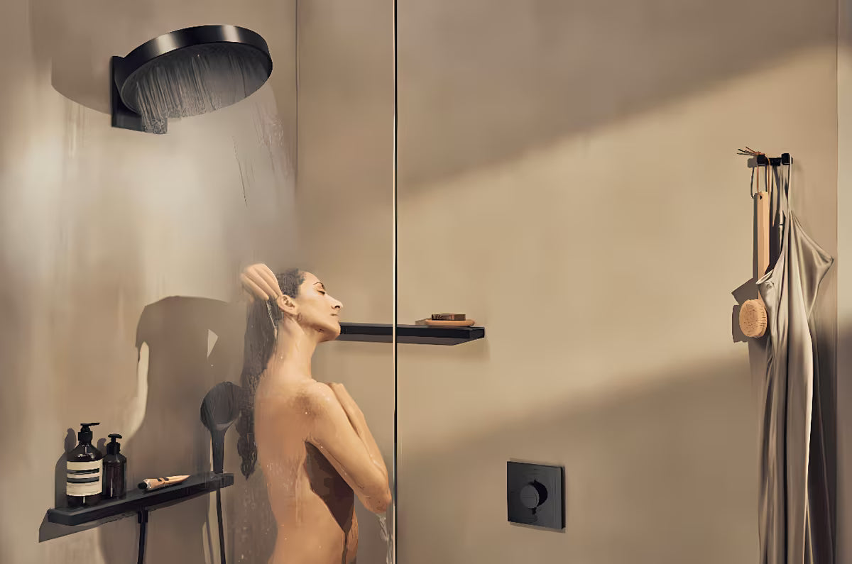 Hansgrohe addstoris stenski dvojni kavelj u mat crnoj boji pro za ručnike i ogrtače