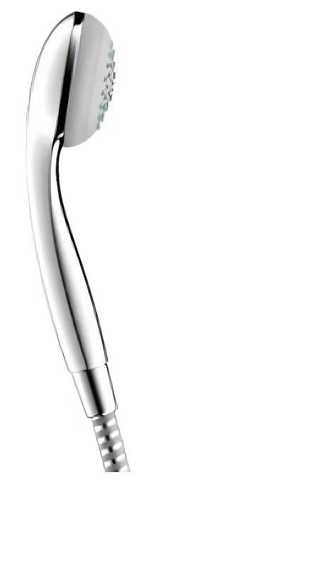 Ročna prha Hansgrohe Crometta 85 v krom izvedbi s premerom 85 mm in enim tipom curka