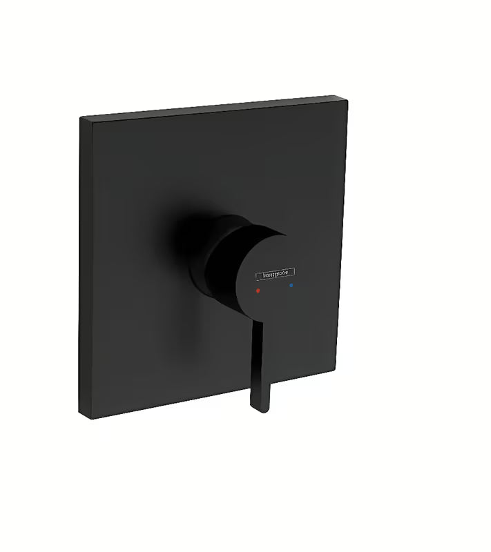 Podometna enoročna armatura za tuš hansgrohe Finoris u mat crnoj FinishPlus izvedbi