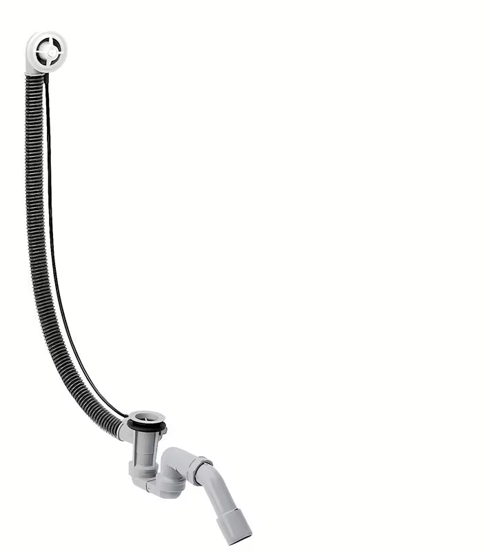Hansgrohe Flexaplus sifon za kad avtomatik – osnovno telo pro posebni kadi s prelivom in odtokom