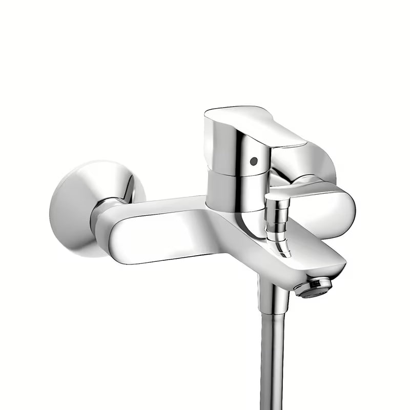 Stenska enoročna armatura za kad Hansgrohe HG248 v krom izvedbi s tehnologijo AirPower