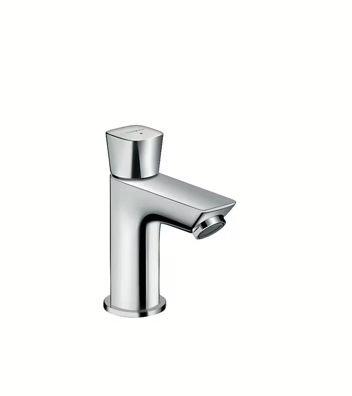 Kromiran ventil za umivalnik Hansgrohe Logis 70 pro za hladno vodo brez odtočnega seta