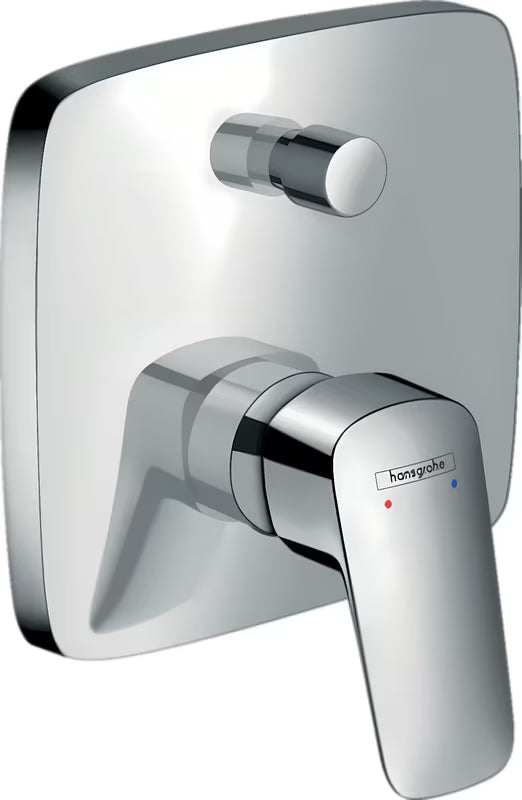 Podometna enoročna pršna in armatura za kad hansgrohe Logis v krom izvedbi