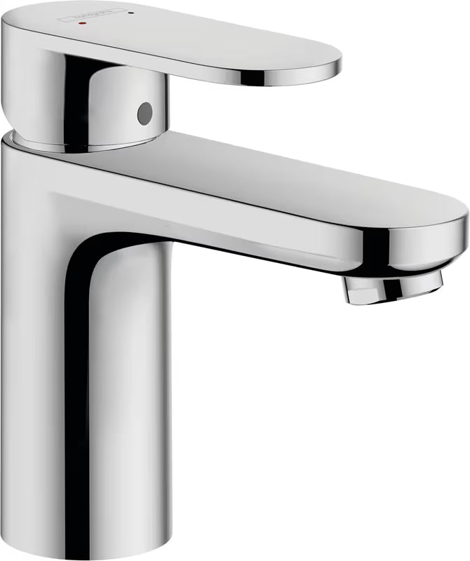 Krom enoročna armatura za umivalnik Hansgrohe Vernis Blend 100 brez odtoka
