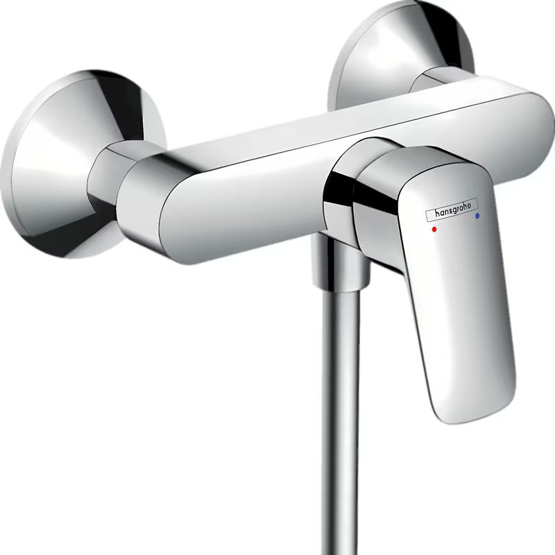 Stenska enoročna armatura za tuš hansgrohe Logis v izvedbi chrome pro priključek tuš ročice.