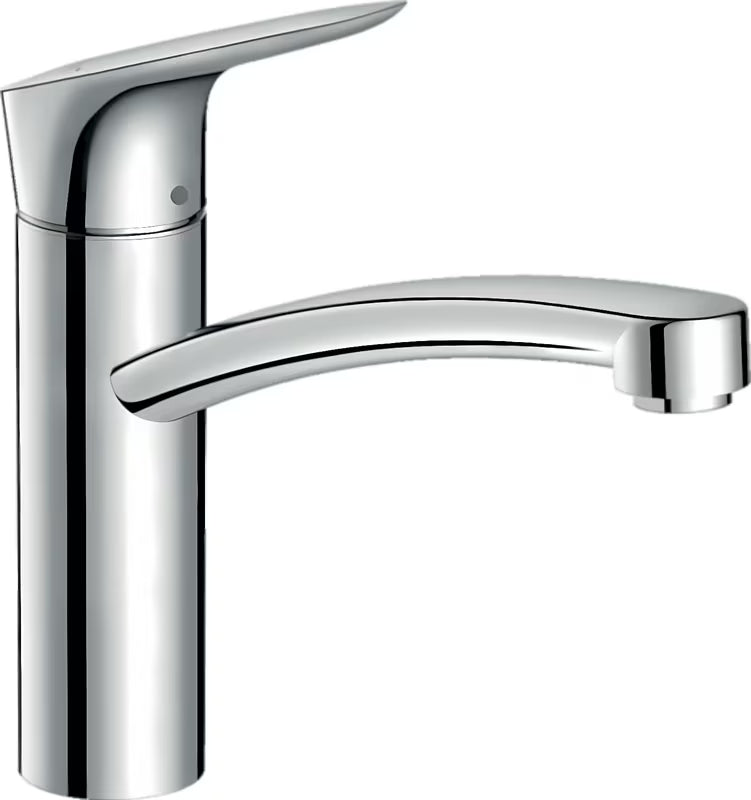 Hansgrohe Logis M31 enoročna stoječa armatura za pomivalno korito v kromu z vrtljivim izlivom