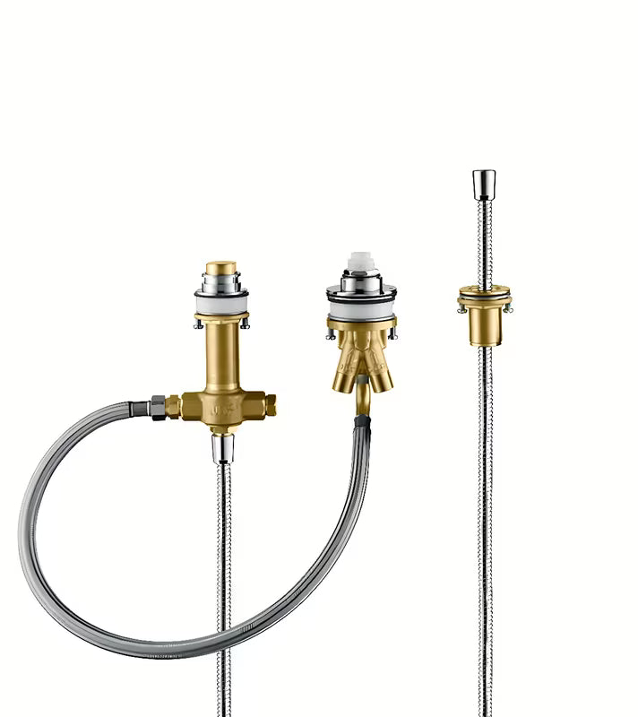 Podometno telo Hansgrohe pro za trootvorsku kadu slavinu na rob kadi s držačem tuša i crijevom