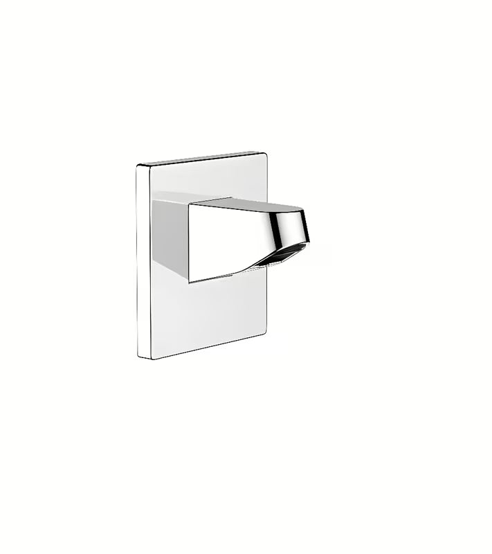 Krom držalo za nadglavno prho hansgrohe Pulsify pro za stensko montažo, dolžina 8 cm, pro za nadglavno prho 105 mm.