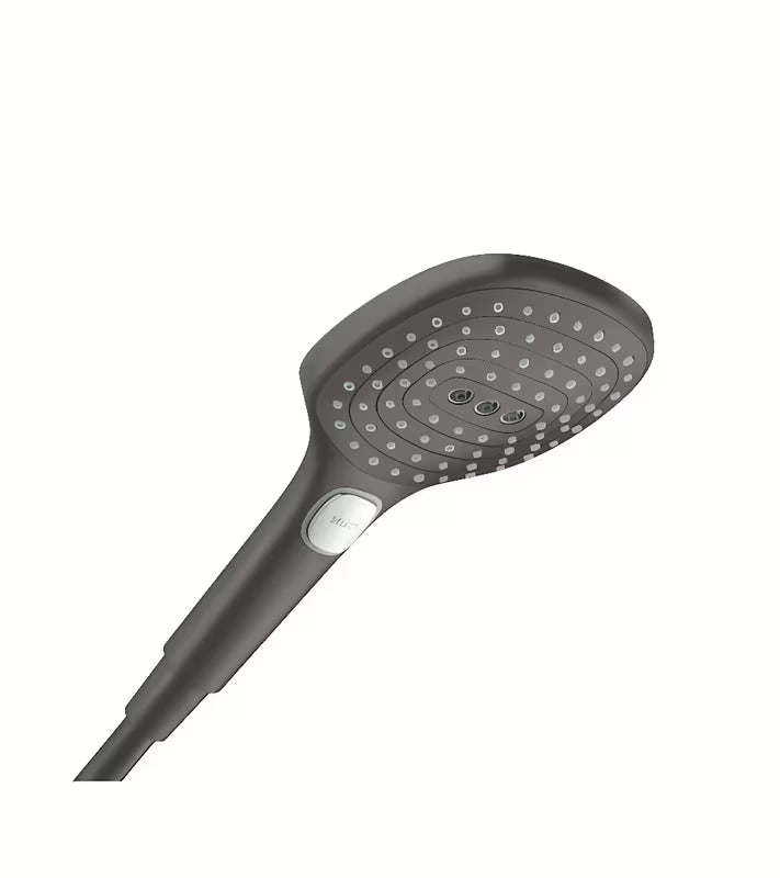 Ročna tuš ročka hansgrohe Raindance Select E 120 v brušeni črni krom izvedbi s 3 curki