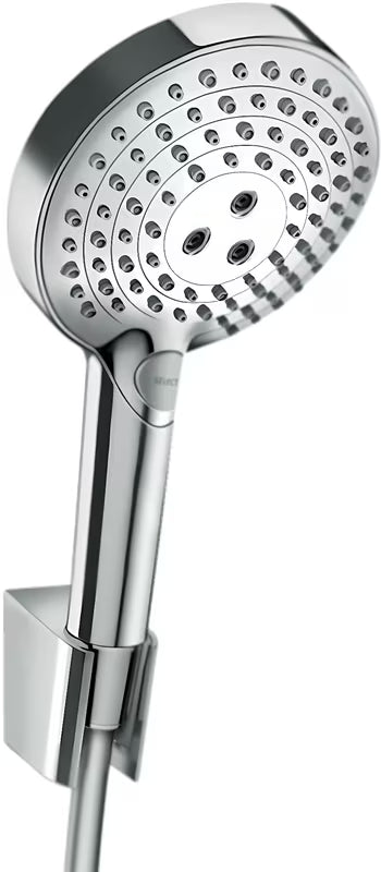 Kromiran komplet za kad Hansgrohe Raindance Select S z ročno prho 125 mm, držalom in cevjo 1,60 m.