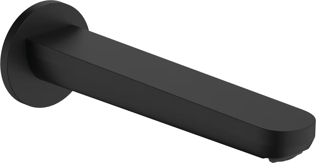 Hansgrohe Rebris S stenski izliv za kad v mat črni izvedbi s tehnologijo AirPower