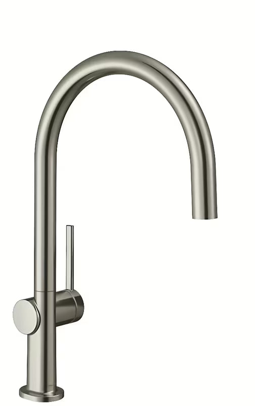 Hansgrohe Talis enoročna armatura za pomivalno korito v izvedbi supersteel z visokim ločnim vrtljivim izlivom