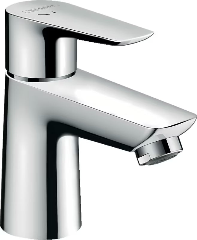 Kromirana enoročna armatura za umivalnik Hansgrohe Talis E s tehnologijo CoolStart