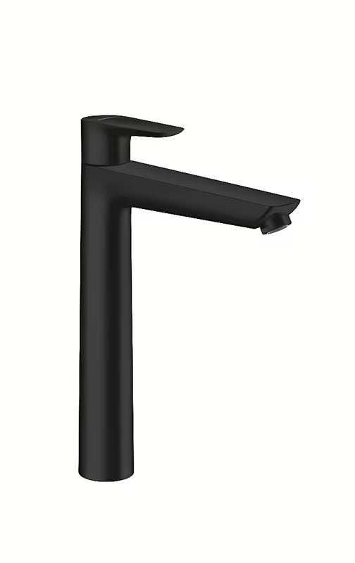 Hansgrohe Talis E visoka armatura za umivalnik v mat črni izvedbi brez odtoka