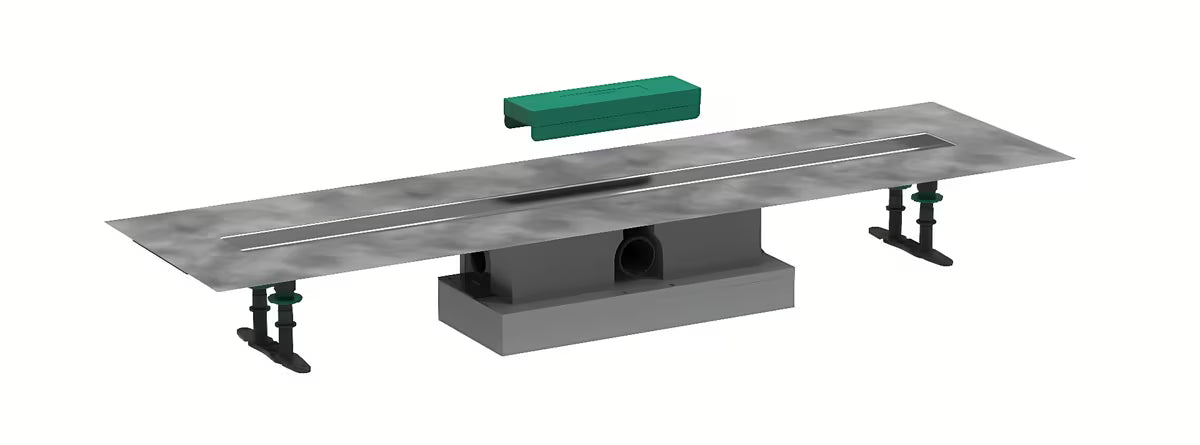 Hansgrohe ubox Universal montažni set pro kanaleta za tuš 100 cm s tesnilno membrano in sifonom