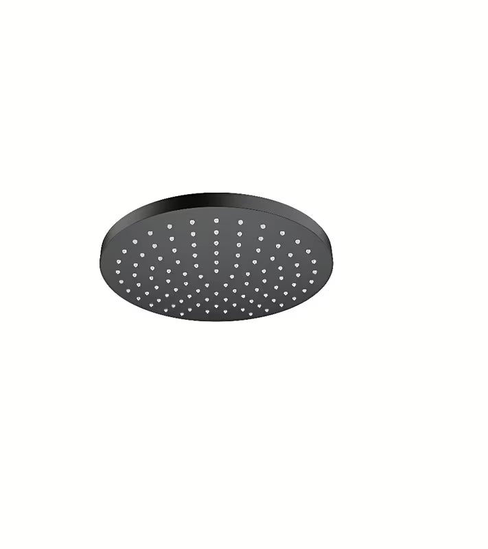 Nadglavna prha Hansgrohe Vernis Blend EcoSmart 205 mm v mat črni barvi s curkom Rain