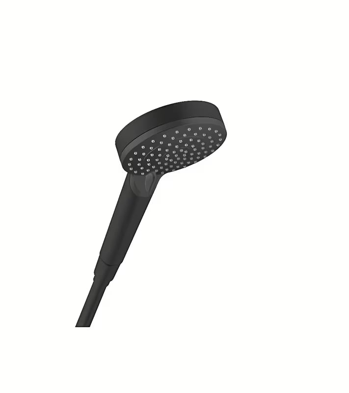 Ročna prha hansgrohe Vernis Blend Vario 100 mm v mat črni barvi z dvema curkoma Rain in IntenseRain