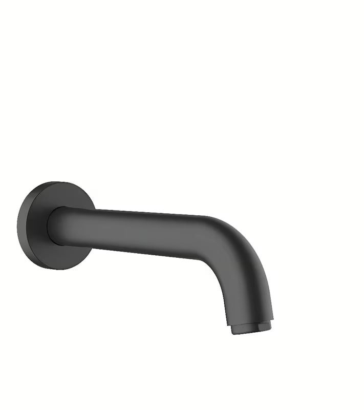 Izliv za Kad hansgrohe Vernis Blend za stensko montažo v mat črni barvi