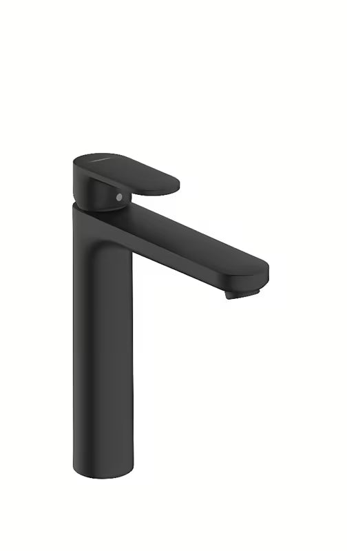 Hansgrohe Vernis Blend visoka umivalniška enoročna armatura v mat črni barvi z visokim izlivom