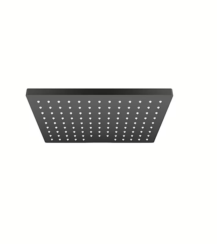 Mat črna nadglavna prha hansgrohe Vernis Shape 230 EcoSmart s curkom Rain
