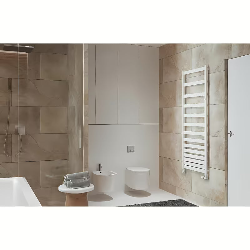 Kombiniran kopalniški radiator Hopa Belti 50x120,3 cm v beli sijaj barvi.